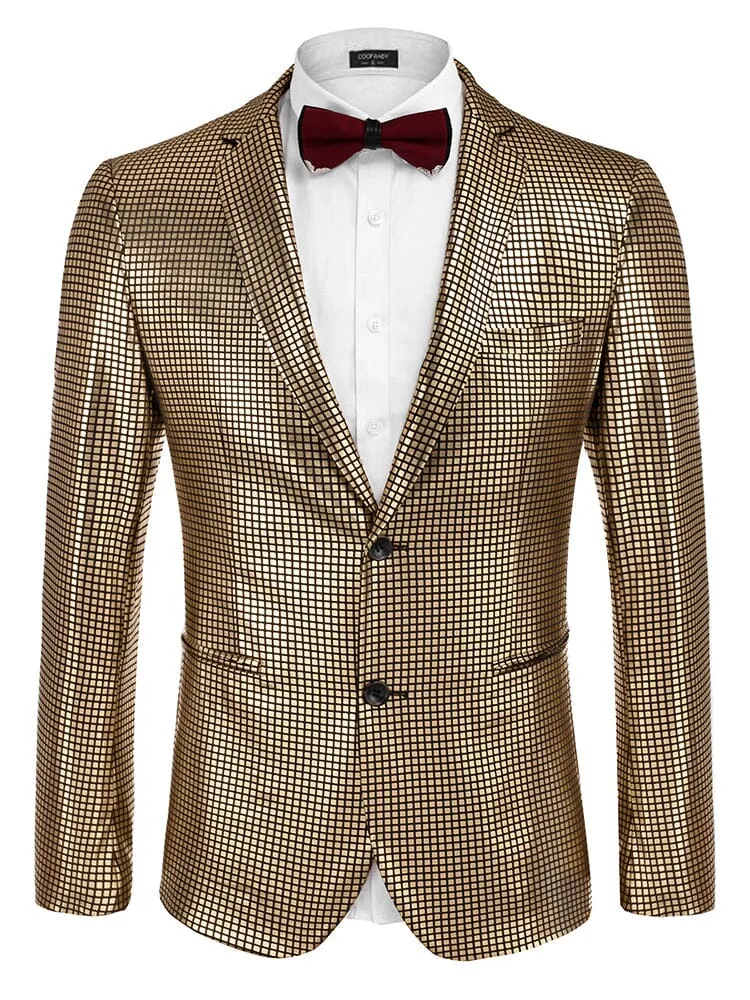 Stylish Metallic Blazer Jacket (US Only)
