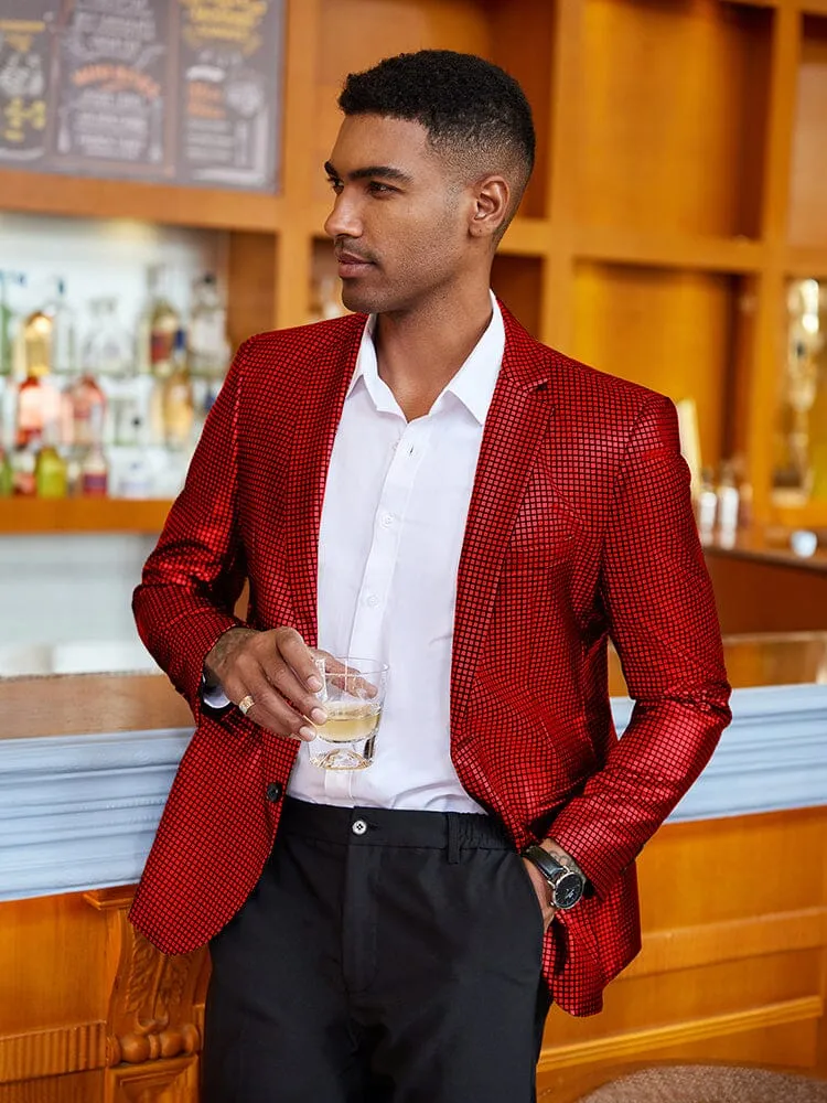 Stylish Metallic Blazer Jacket (US Only)