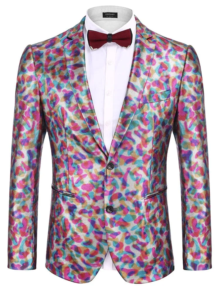 Stylish Metallic Blazer Jacket (US Only)