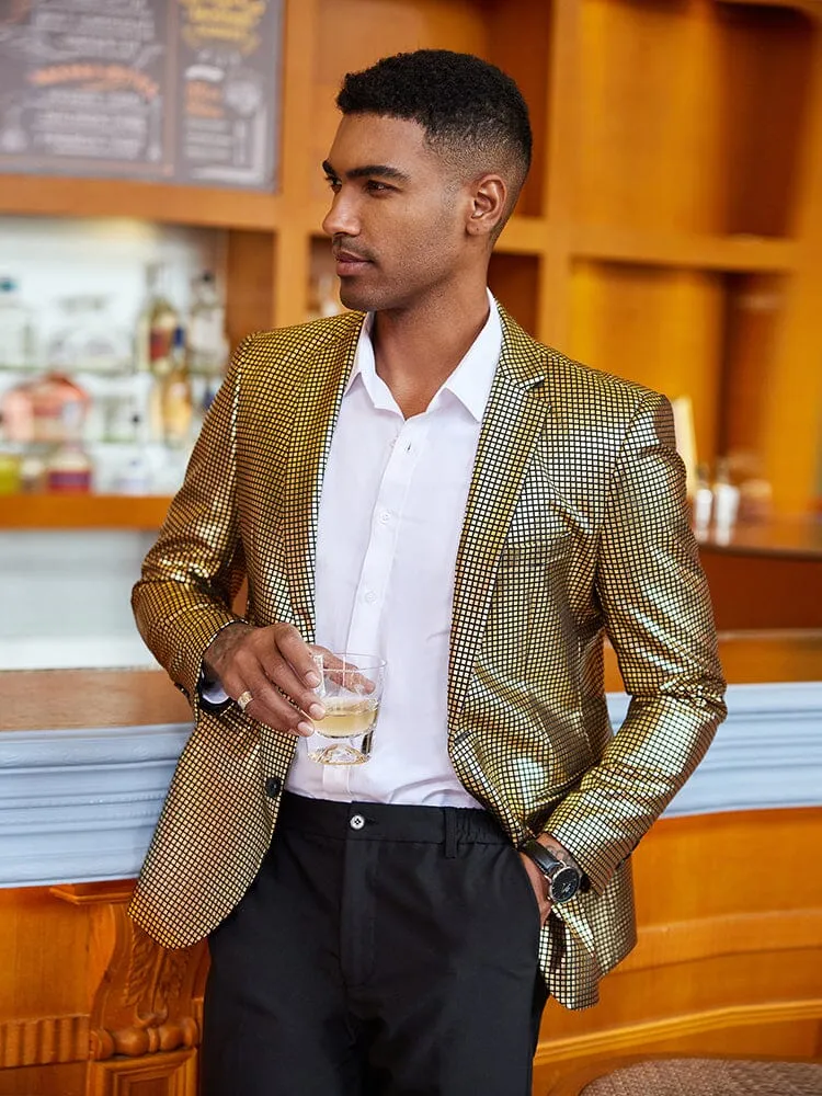 Stylish Metallic Blazer Jacket (US Only)