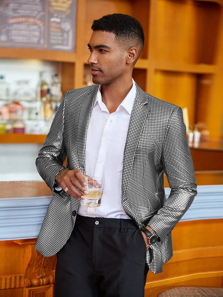 Stylish Metallic Blazer Jacket (US Only)