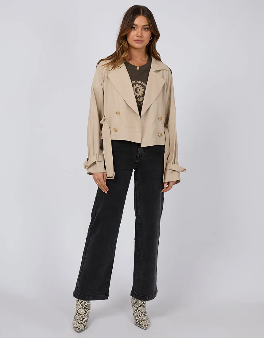 Toledo Cropped Trench Coat