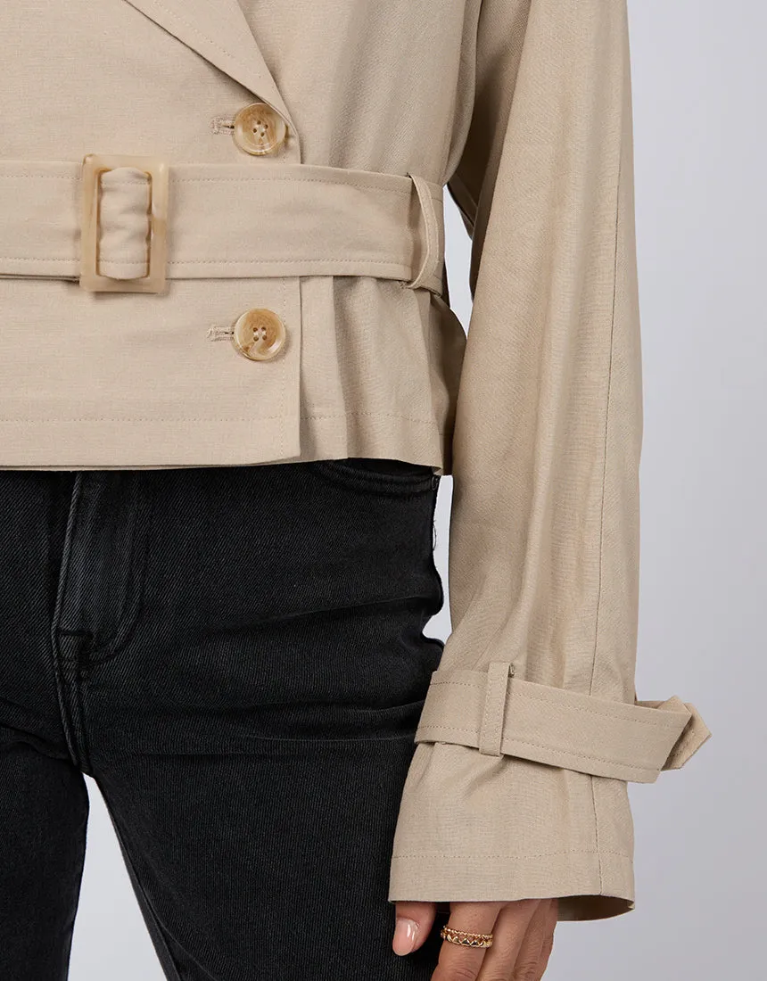 Toledo Cropped Trench Coat