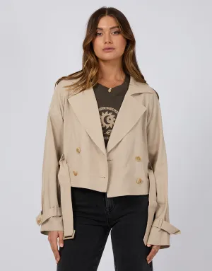 Toledo Cropped Trench Coat
