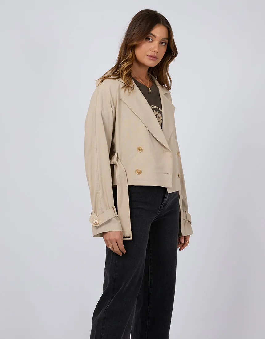 Toledo Cropped Trench Coat