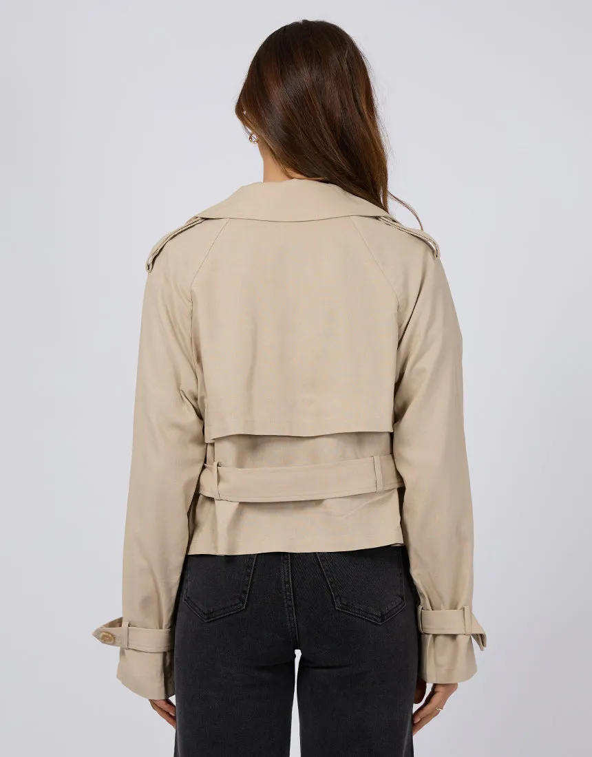 Toledo Cropped Trench Coat