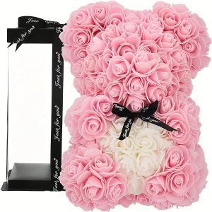 Valentines Day Romance Rose Teddy Bear for Her Ideal for Girlfriend Wife Mom Grandma