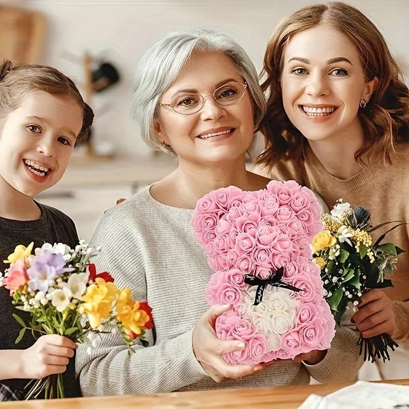 Valentines Day Romance Rose Teddy Bear for Her Ideal for Girlfriend Wife Mom Grandma