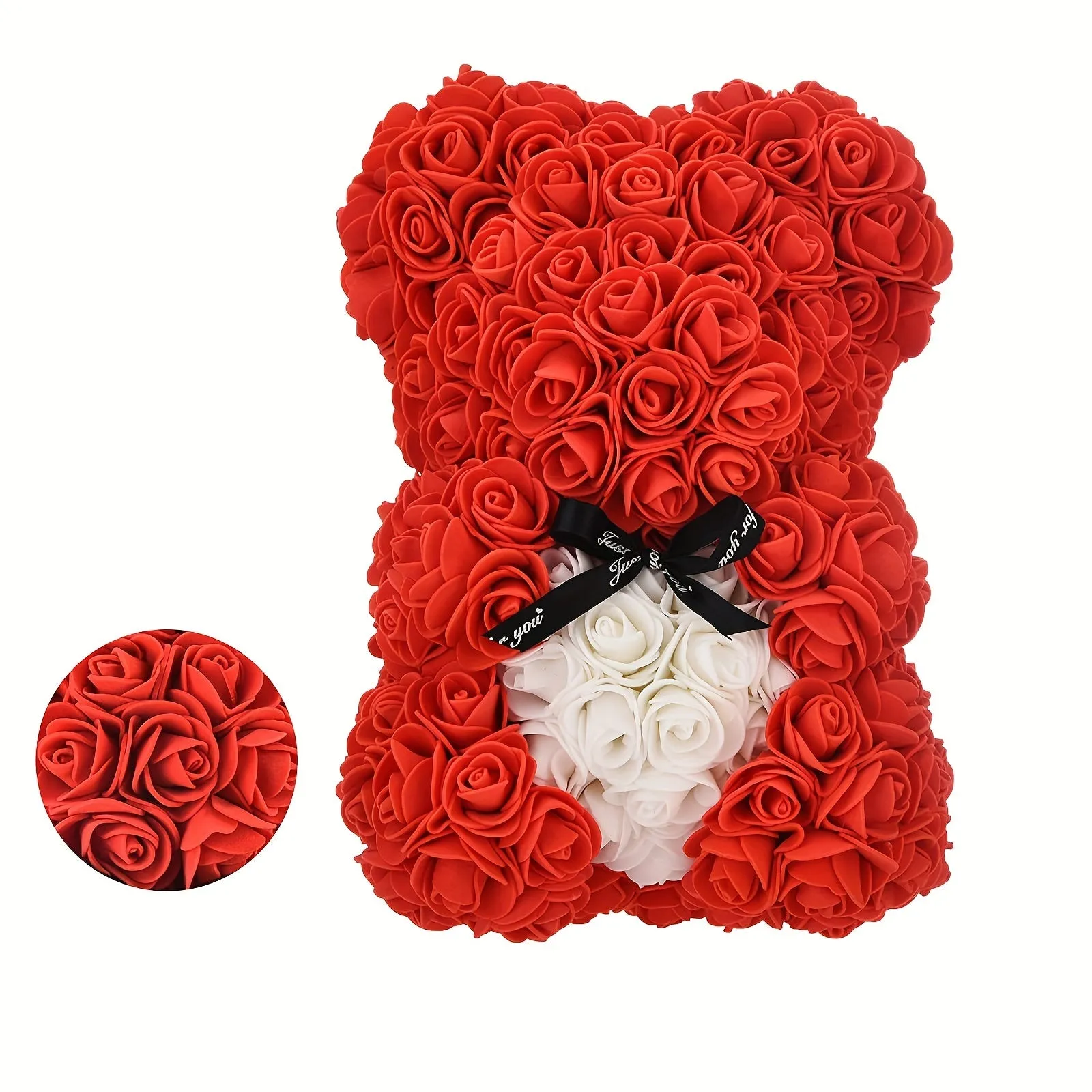 Valentines Day Romance Rose Teddy Bear for Her Ideal for Girlfriend Wife Mom Grandma