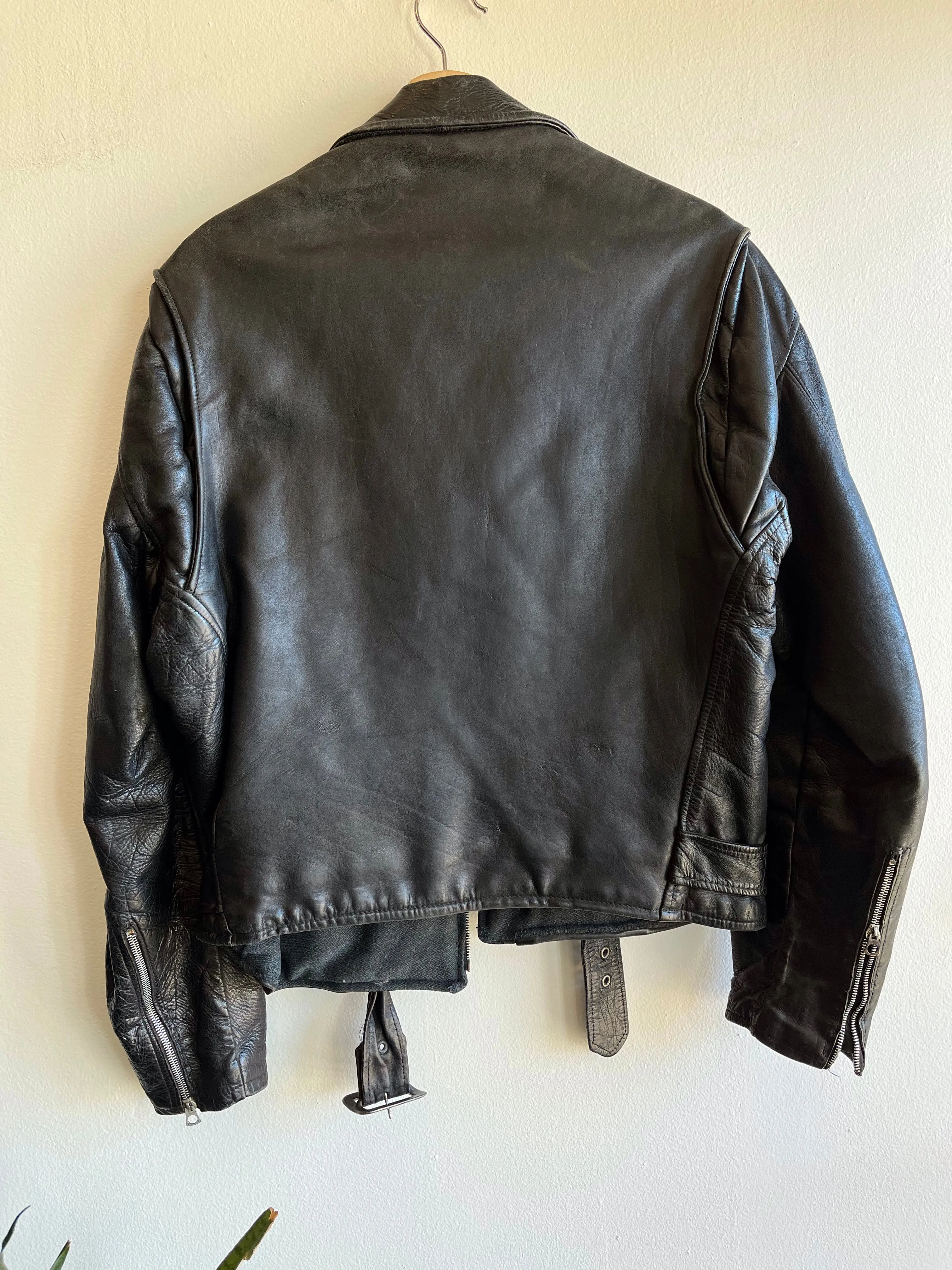 Vintage 1950s Horsehide Motorcycle Jacket