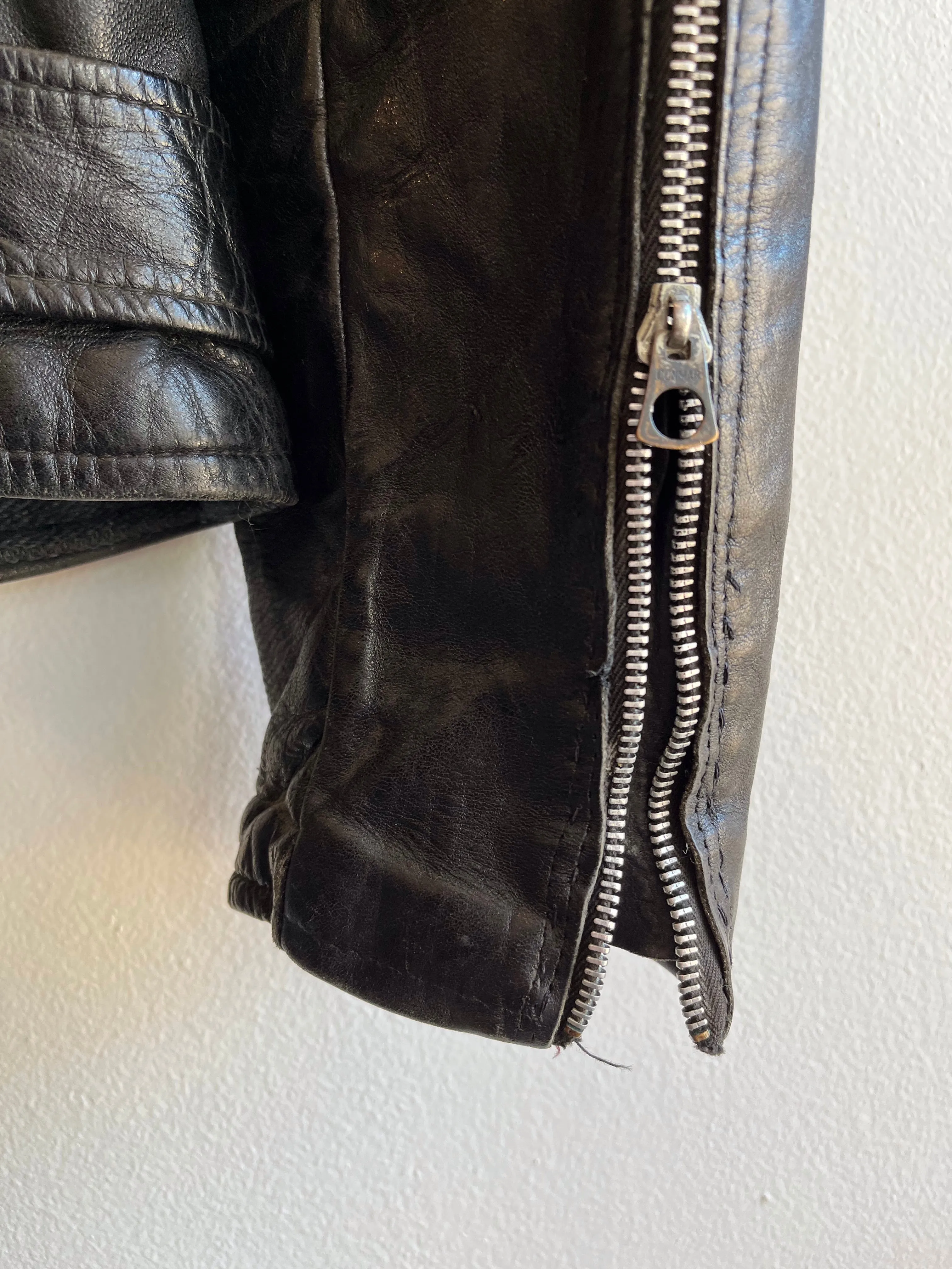 Vintage 1950s Horsehide Motorcycle Jacket