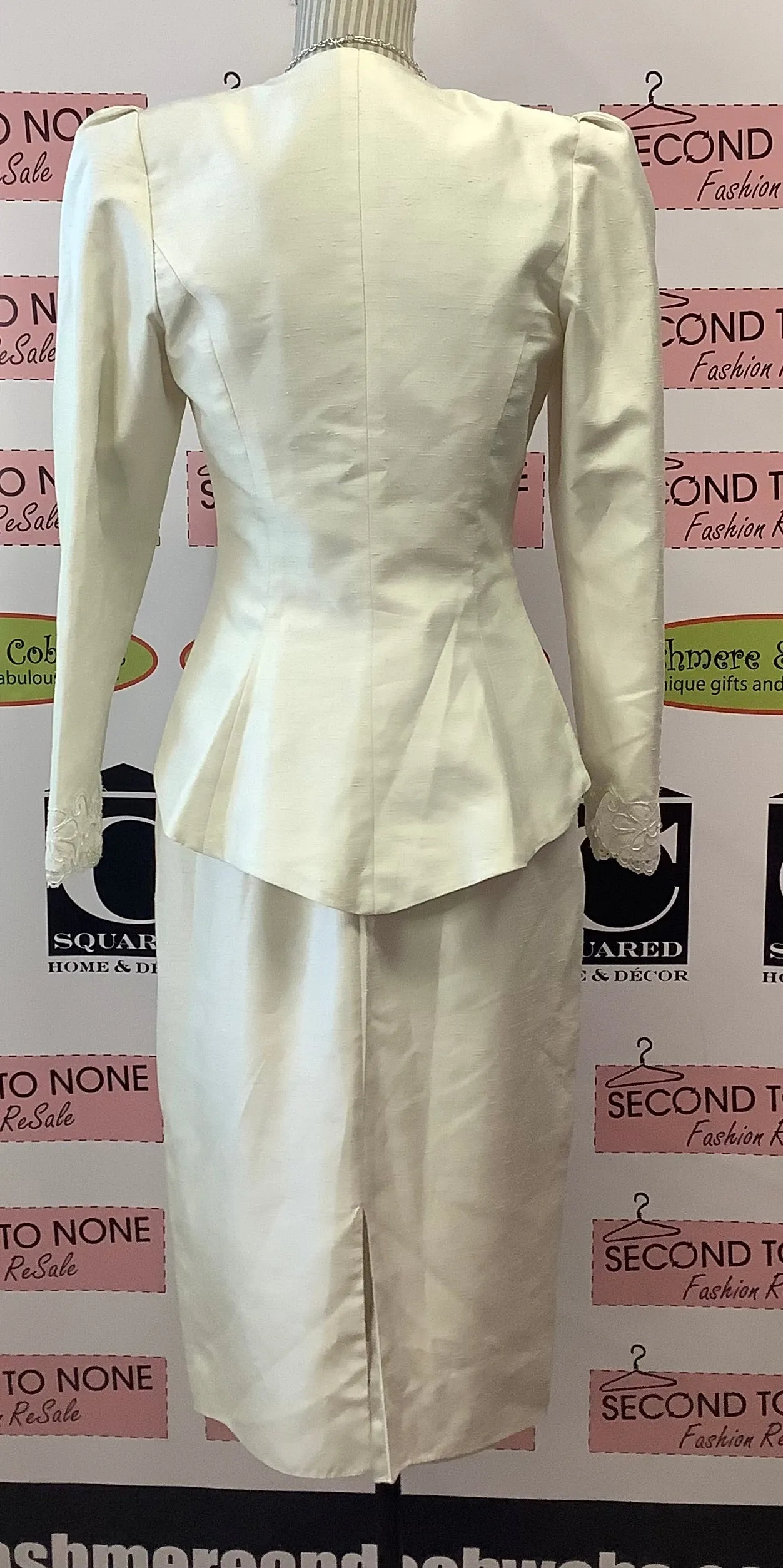 Vintage Gown With Lace Coat (S)