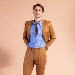 Voyager Tan Linen Blazer
