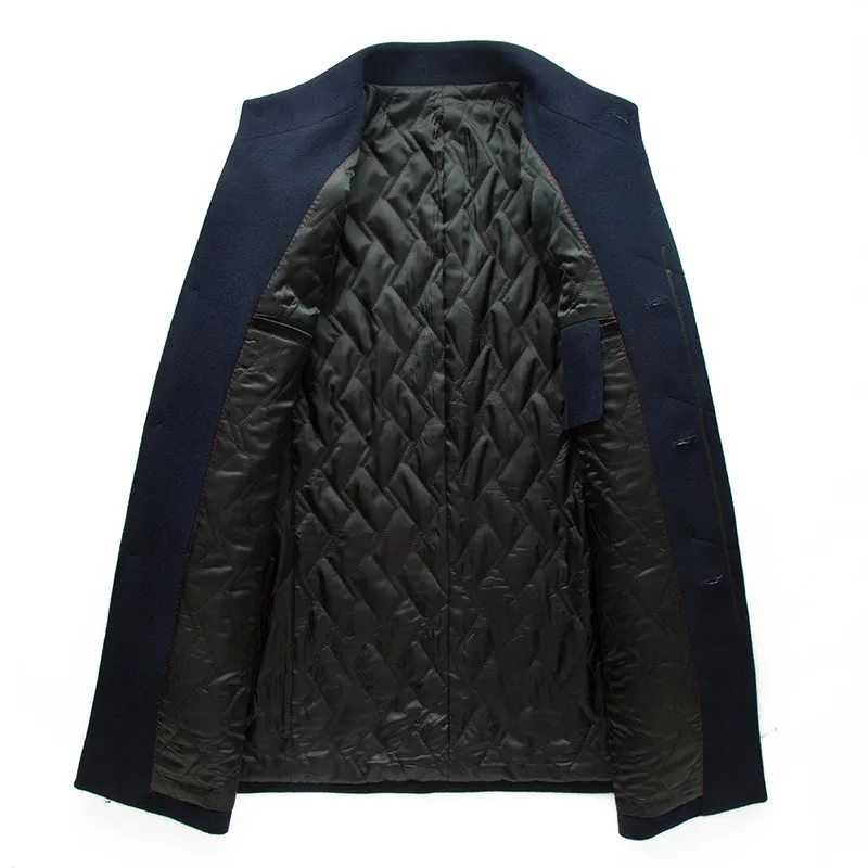 West Louis Winter Cashmere Single Breasted Overcoat
