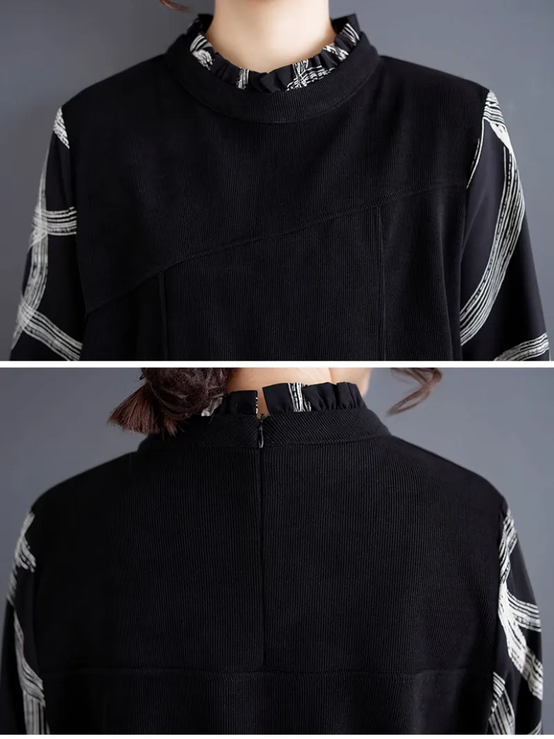 Women’s Summer Fashionable Fall Jacket Style A-Line Dress
