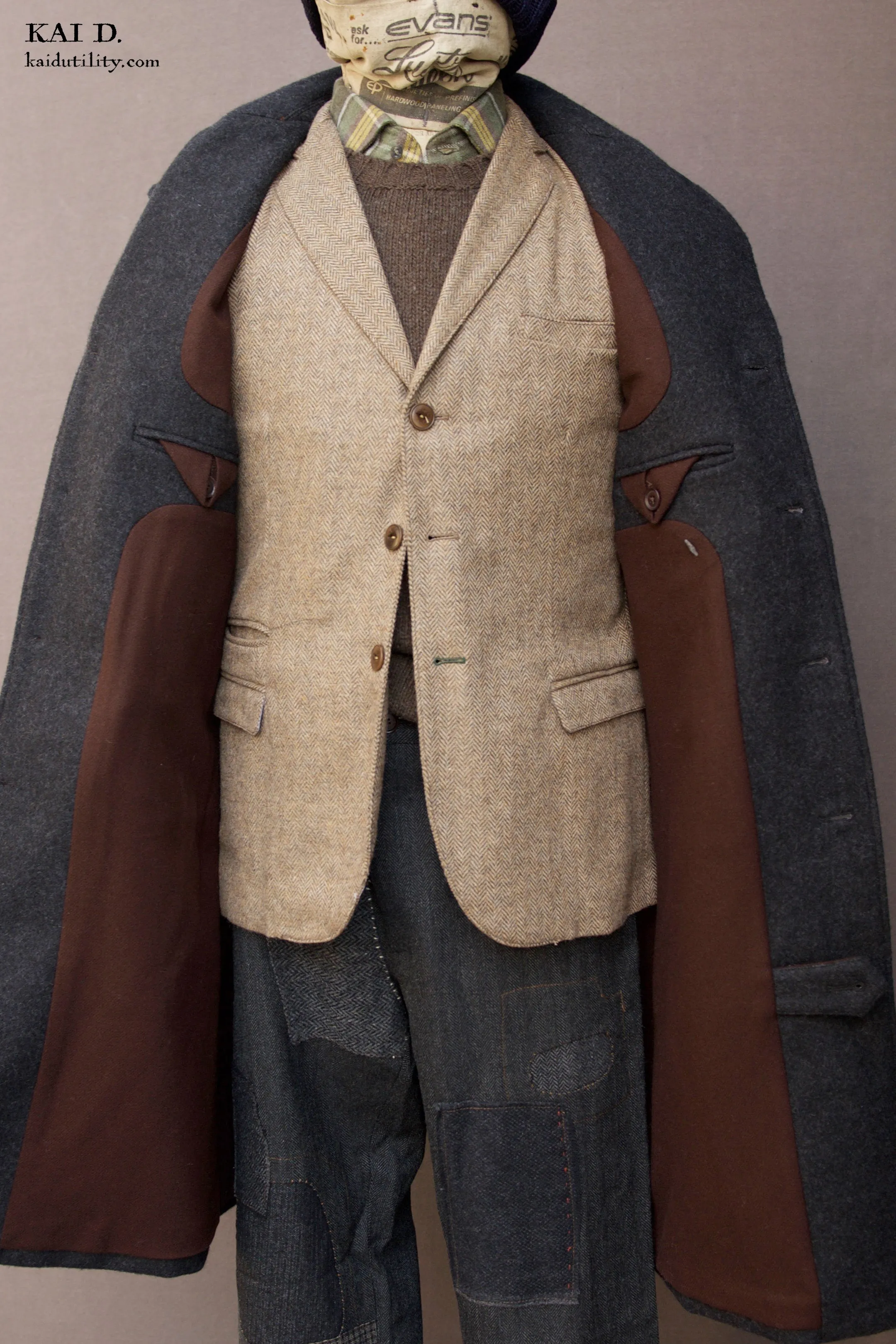 Wool Cashmere Shelby Over Coat - L, XL (NO RETURN)