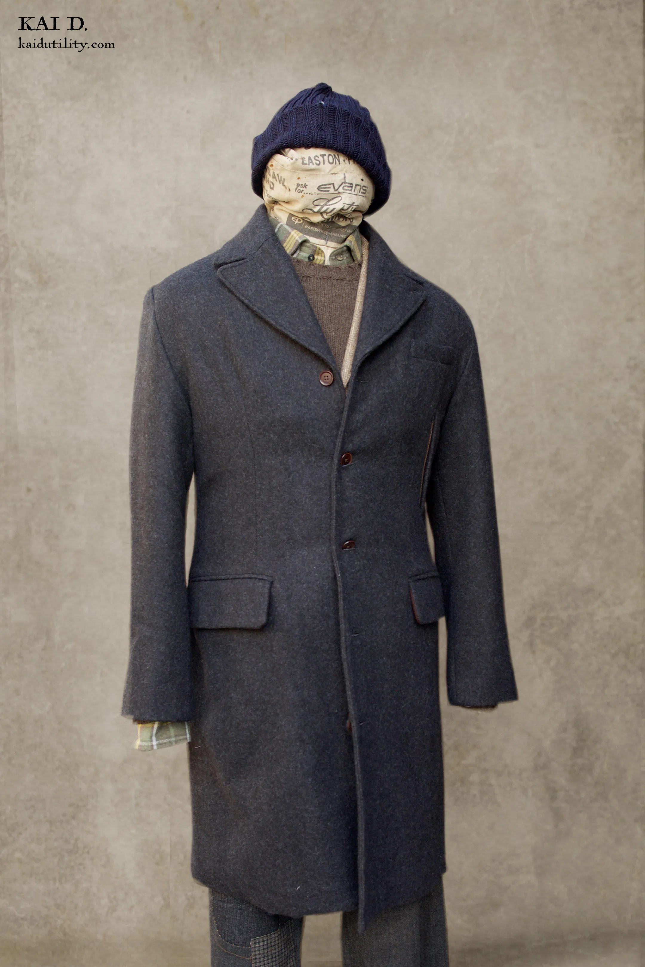 Wool Cashmere Shelby Over Coat - L, XL (NO RETURN)